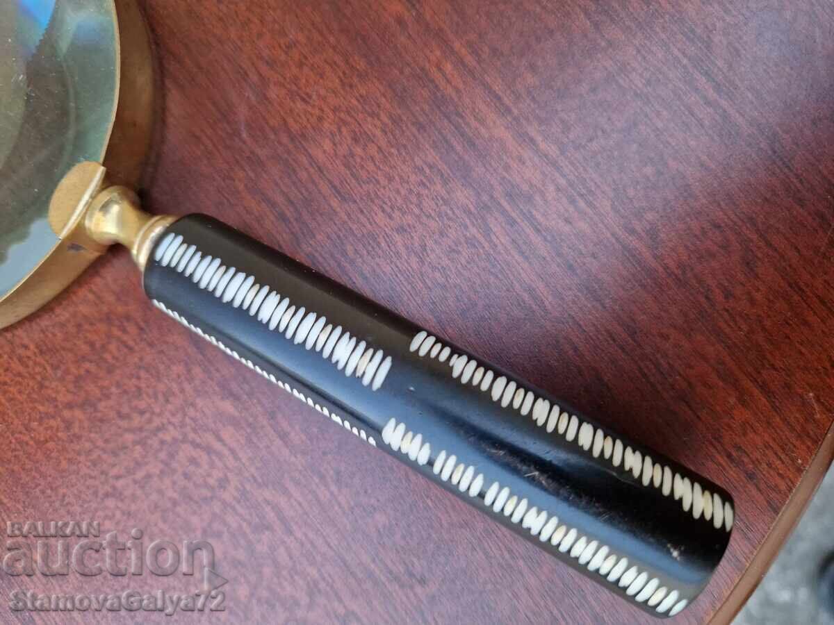 Great antique English magnifying glass - 6