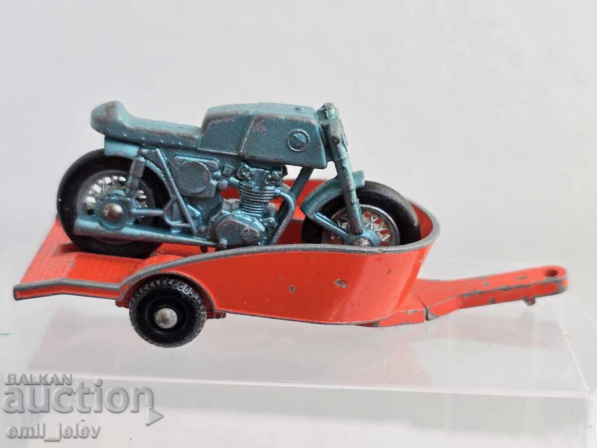 LESNEY MATCHBOX - 38C Honda Motorcycle and Trailer 1967-1969 with price 25.99 BGN | € 13.29 LESNEY MATCHBOX - 38C Honda Motorcycle and Trailer 1967-1969 with price 25.99 BGN | € 13.29