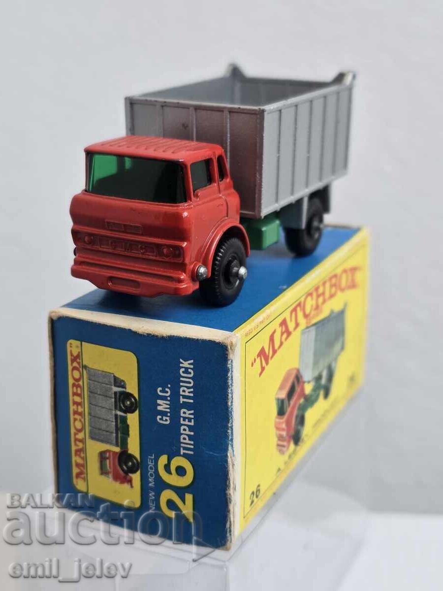 Delivery of LESNEY MATCHBOX - 26C GMC Tipper Truck 1968-1969