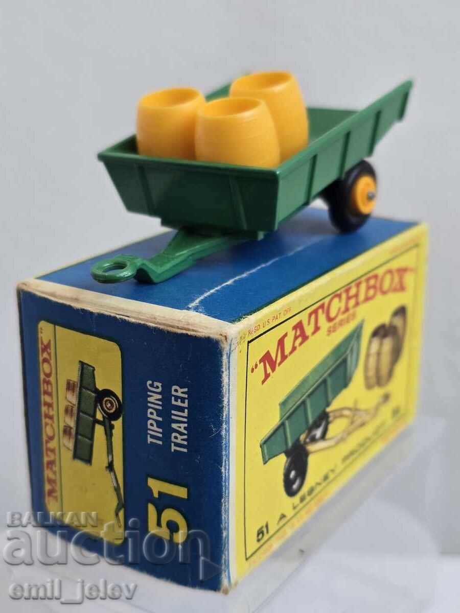 Auction  LESNEY MATCHBOX-51B Tipping Trailer 1964-1968