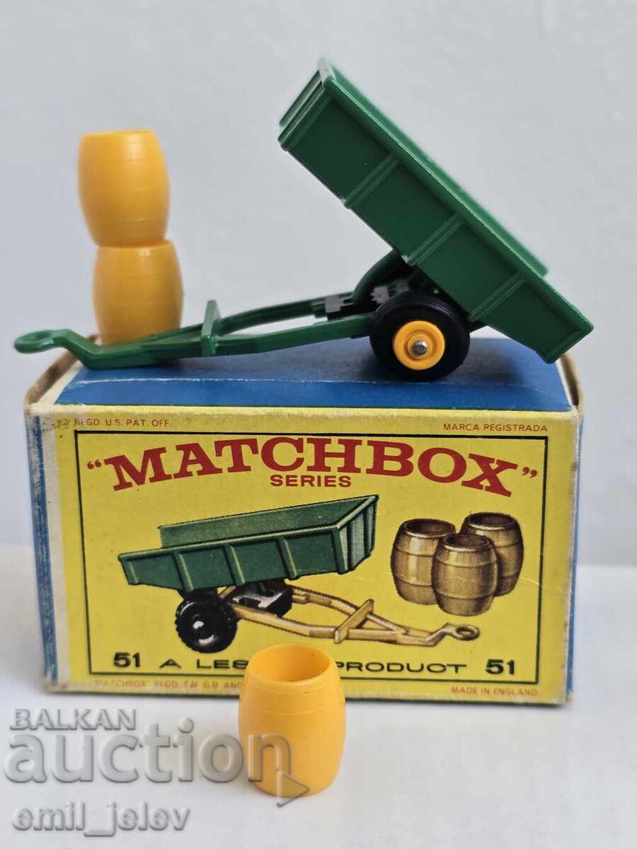 LESNEY MATCHBOX-51B Tipping Trailer 1964-1968 - 5