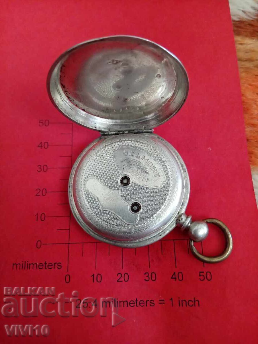 Auction Antique French Pocket Watch, Silver Auction Antique French Pocket Watch, Silver