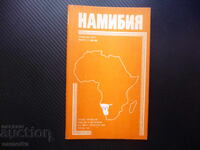 Harta Namibia atlas geografic Africa deșert țară relief