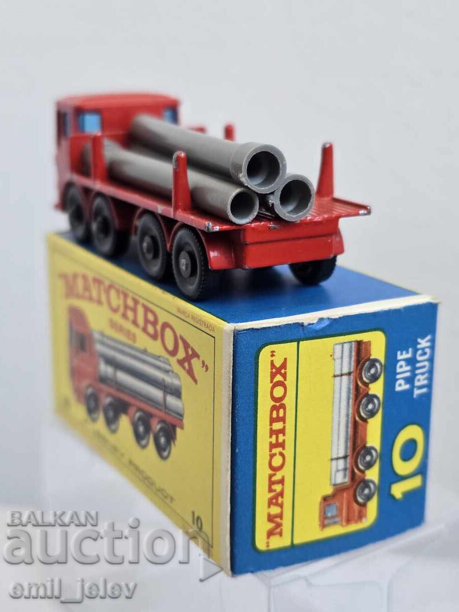 Παράδοση LESNEY MATCHBOX-10D Leyland Pipe Truck 1966-1969