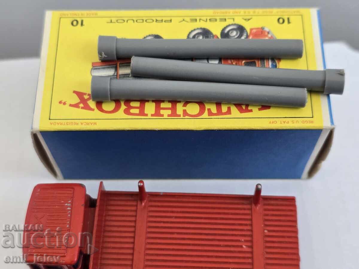 LESNEY MATCHBOX-10D Leyland Pipe Truck 1966-1969 - 5