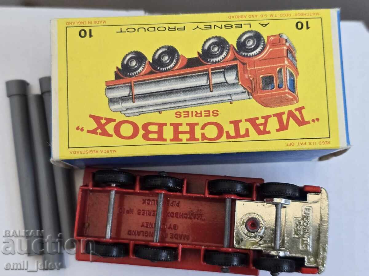 LESNEY MATCHBOX-10D Leyland Pipe Truck 1966-1969 - 7