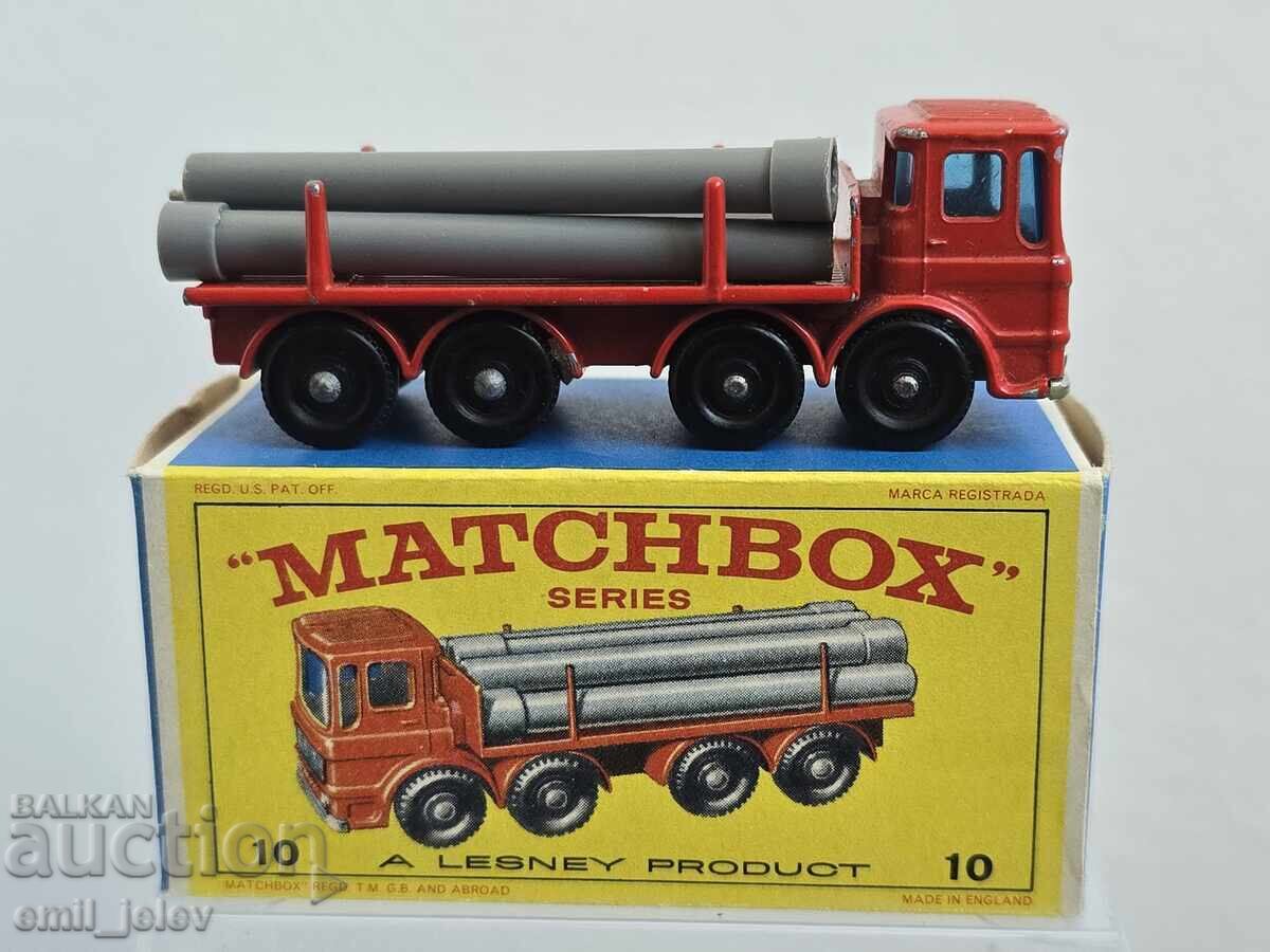 LESNEY MATCHBOX-10D Leyland Pipe Truck 1966-1969