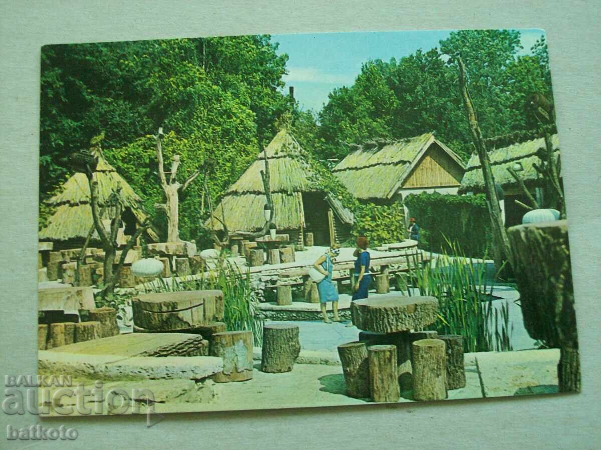 Пощенска картичка  Златни пясъци - бар Колибите Акл2423