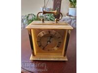 Υπέροχο αντίκα αγγλικό επιτραπέζιο ρολόι ορείχαλκος όνυχας