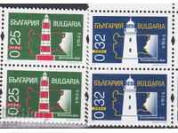 Καθαρές σφραγίδες μηχανικής προστασίας Φάροι θαλάσσης 2001 από Βουλγαρία