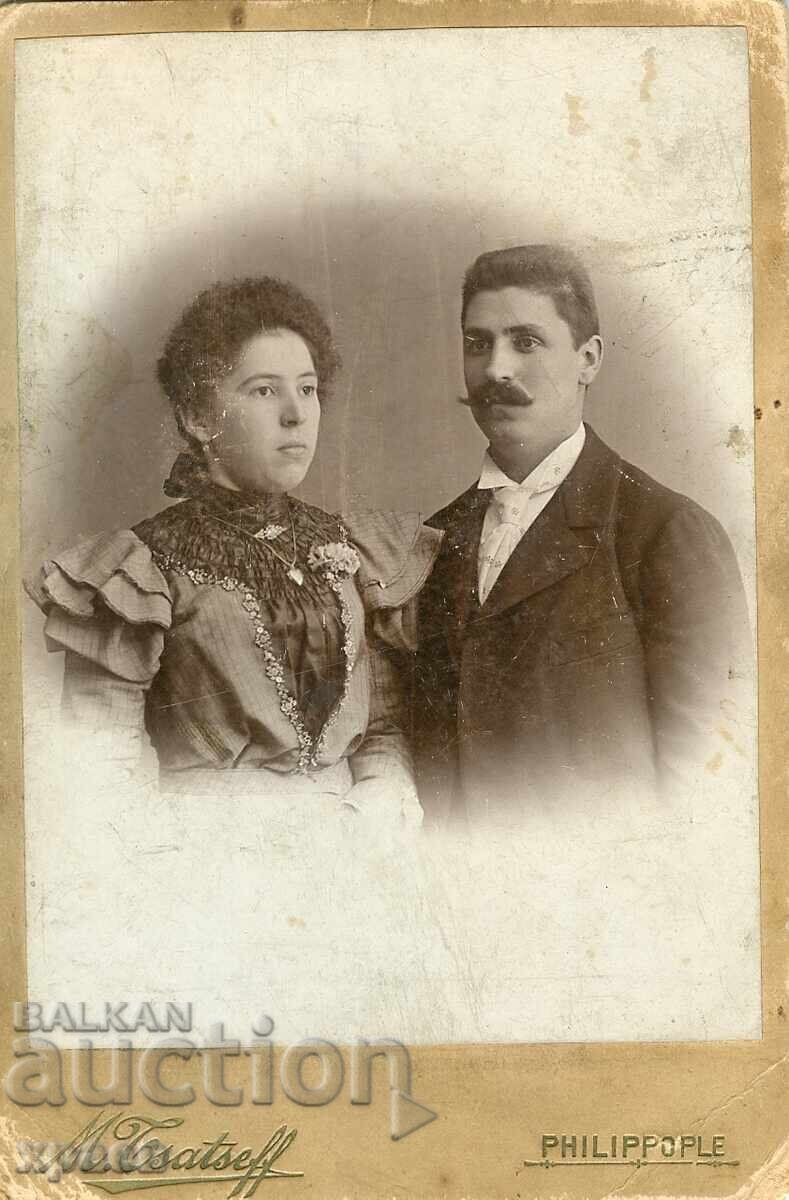 СТ.ФОТОГРАФИЯ - КАРТОН - М.ЦАЧЕВ - ПЛОВДИВ - 1389