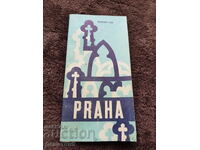 Hartă veche cehă - Praga 1970