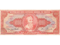 Brazilia 1000 Cruzeiros 1960 Pick 165 Ref 1055