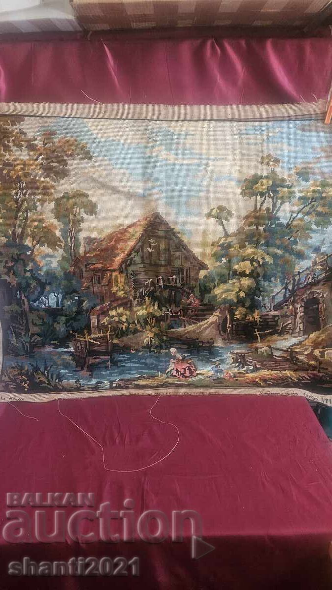 Μεγάλο Γκομπλέν, ραμμένο στο χέρι, 80x63εκ