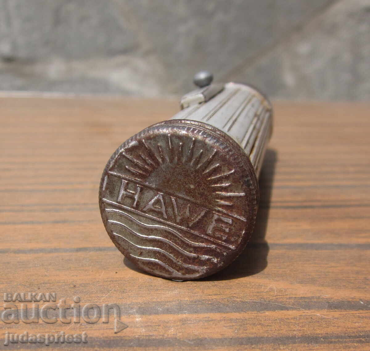 Δεύτερος Παγκόσμιος Πόλεμος Γερμανικό στρατιωτικό φακό τσέπης HAWE - 6 Δεύτερος Παγκόσμιος Πόλεμος Γερμανικό στρατιωτικό φακό τσέπης HAWE - 6