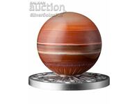 Silver 2 oz Mars Solar System 2024 Ghana