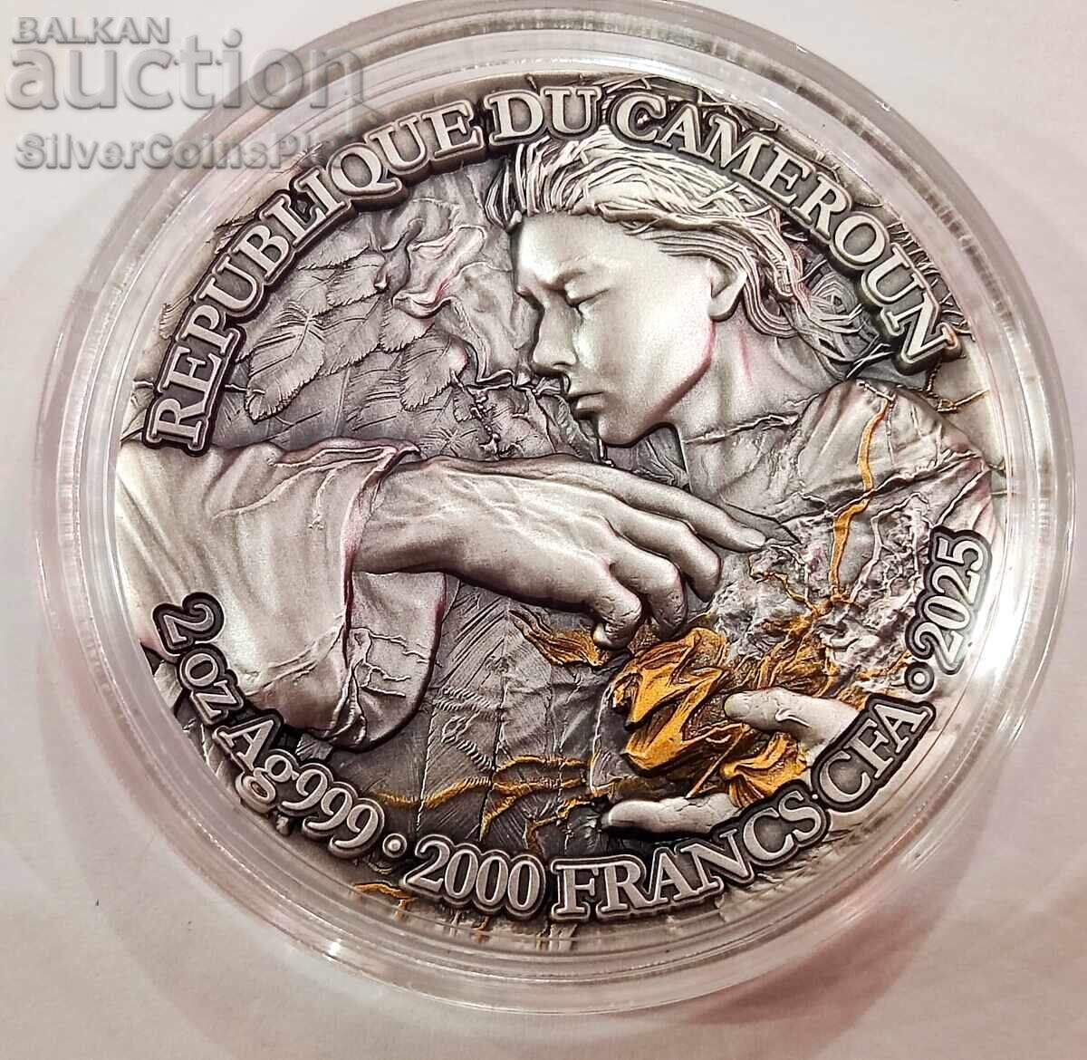 Silver 2 oz Archangel Remiel 2025 Cameroon with price 600.00 BGN | € 306.78 Silver 2 oz Archangel Remiel 2025 Cameroon with price 600.00 BGN | € 306.78