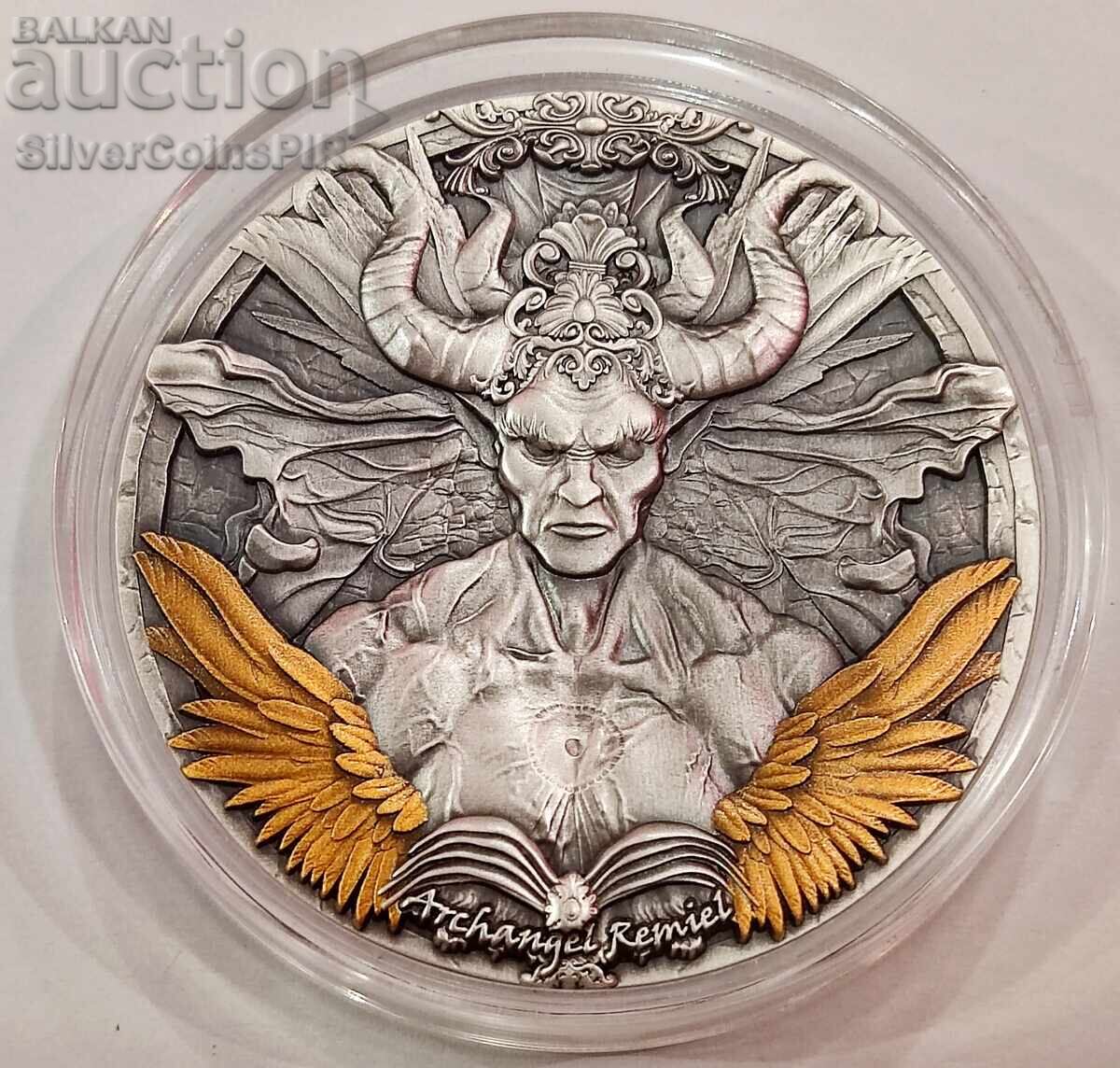 Silver 2 oz Archangel Remiel 2025 Cameroon Silver 2 oz Archangel Remiel 2025 Cameroon