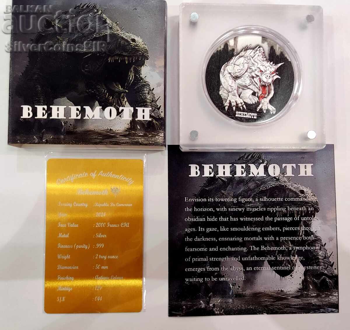 Silver 2 oz Behemoth Floral 2024 Cameroon with price 650.00 BGN | € 332.34 Silver 2 oz Behemoth Floral 2024 Cameroon with price 650.00 BGN | € 332.34