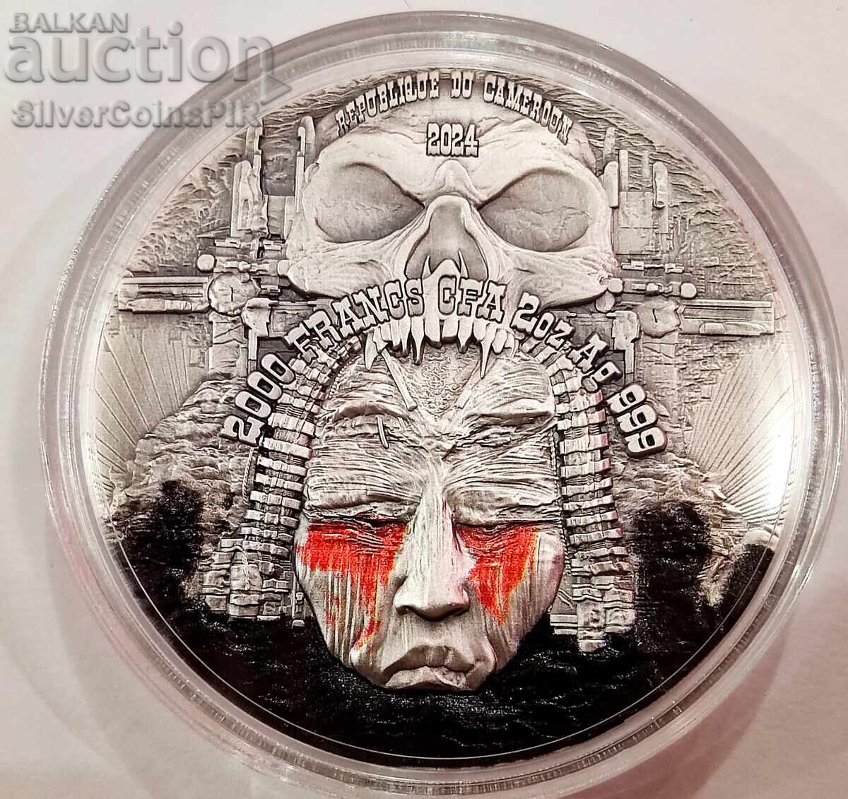 Delivery of Silver 2 oz Behemoth Floral 2024 Cameroon Delivery of Silver 2 oz Behemoth Floral 2024 Cameroon