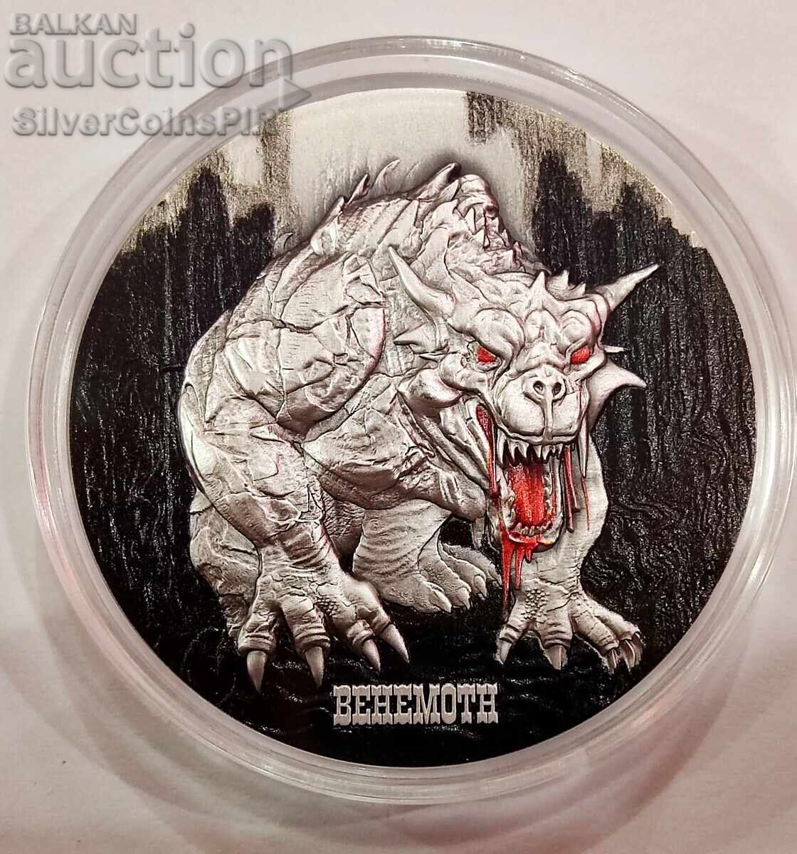 Silver 2 oz Behemoth Floral 2024 Cameroon Silver 2 oz Behemoth Floral 2024 Cameroon