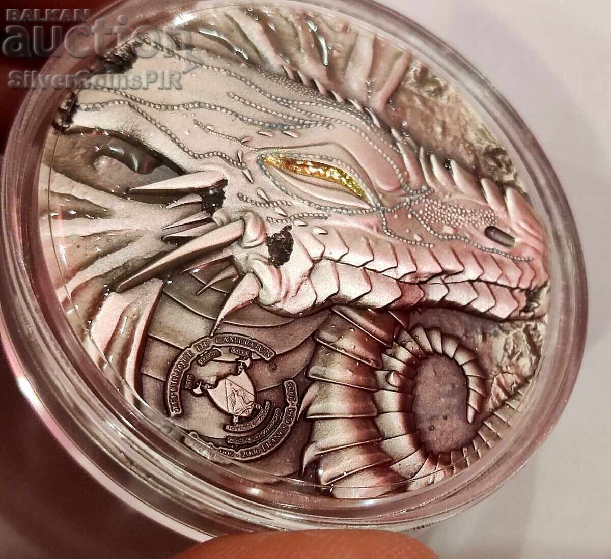 Silver 2 oz Mother of Dragons 2025 Cameroon with price 600.00 BGN | € 306.78 Silver 2 oz Mother of Dragons 2025 Cameroon with price 600.00 BGN | € 306.78