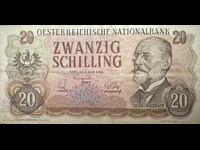 Austria 20 Schilling 1956 Pick 136 Ref 9914