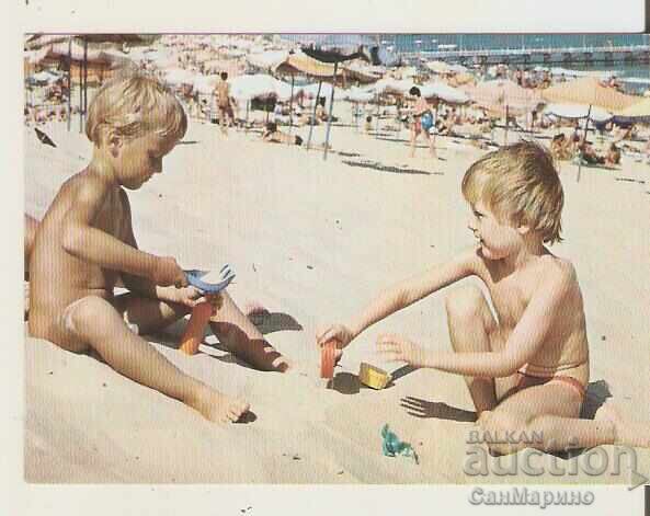 Κάρτα Bulgaria Sunny Beach The beach 16 ** Κάρτα Bulgaria Sunny Beach The beach 16 **
