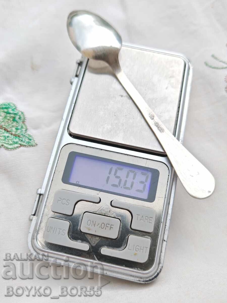 Original Antique Silver Marked Spoon Kennedy - 5