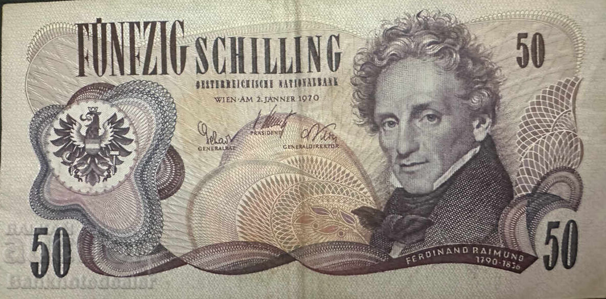 Austria 50 Șilingi 1970 Pick 143 Ref 2450