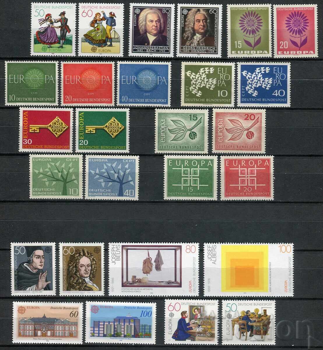 Germania MnH - C.E.P.T. Europa - 13 serii complete Germania MnH - C.E.P.T. Europa - 13 serii complete