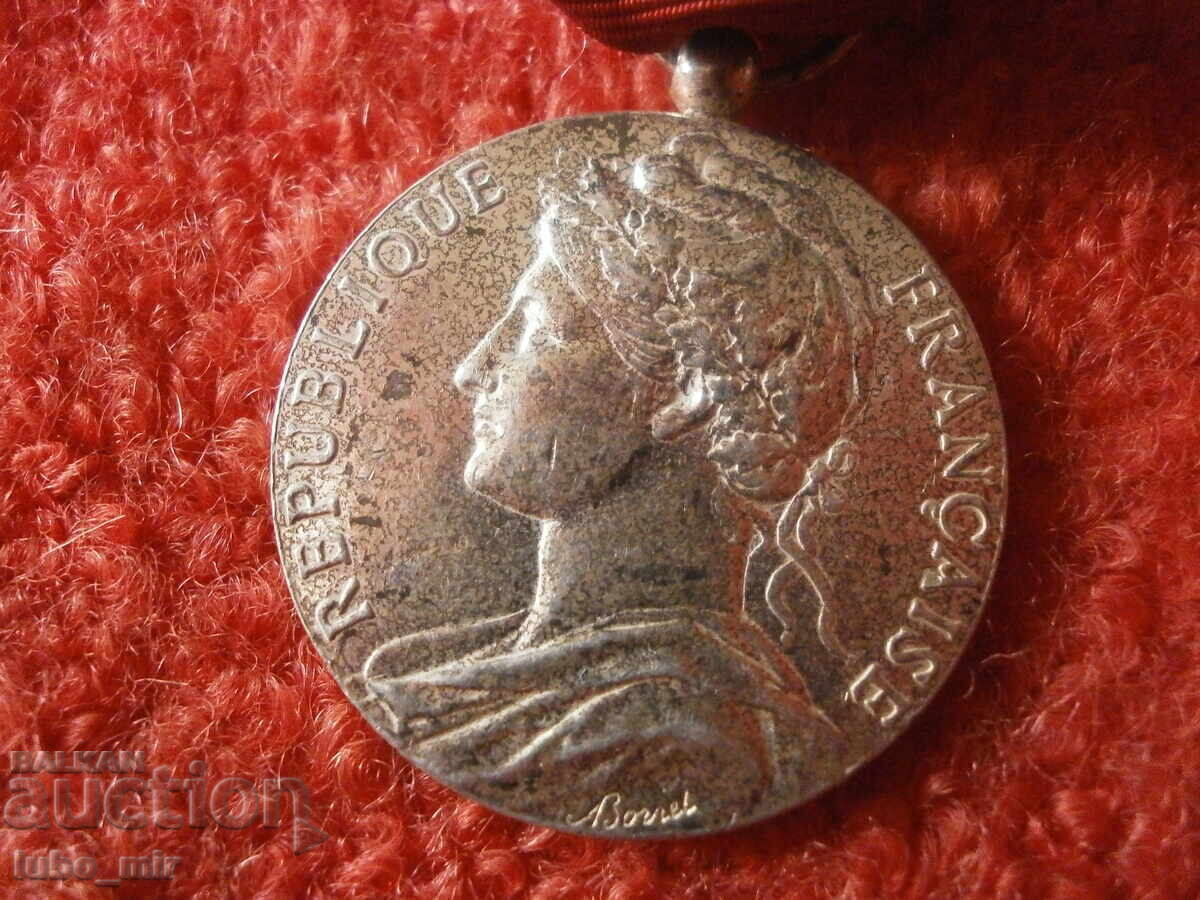 Licitație MEDALIE FRANCEZĂ VECHE - ARGINT