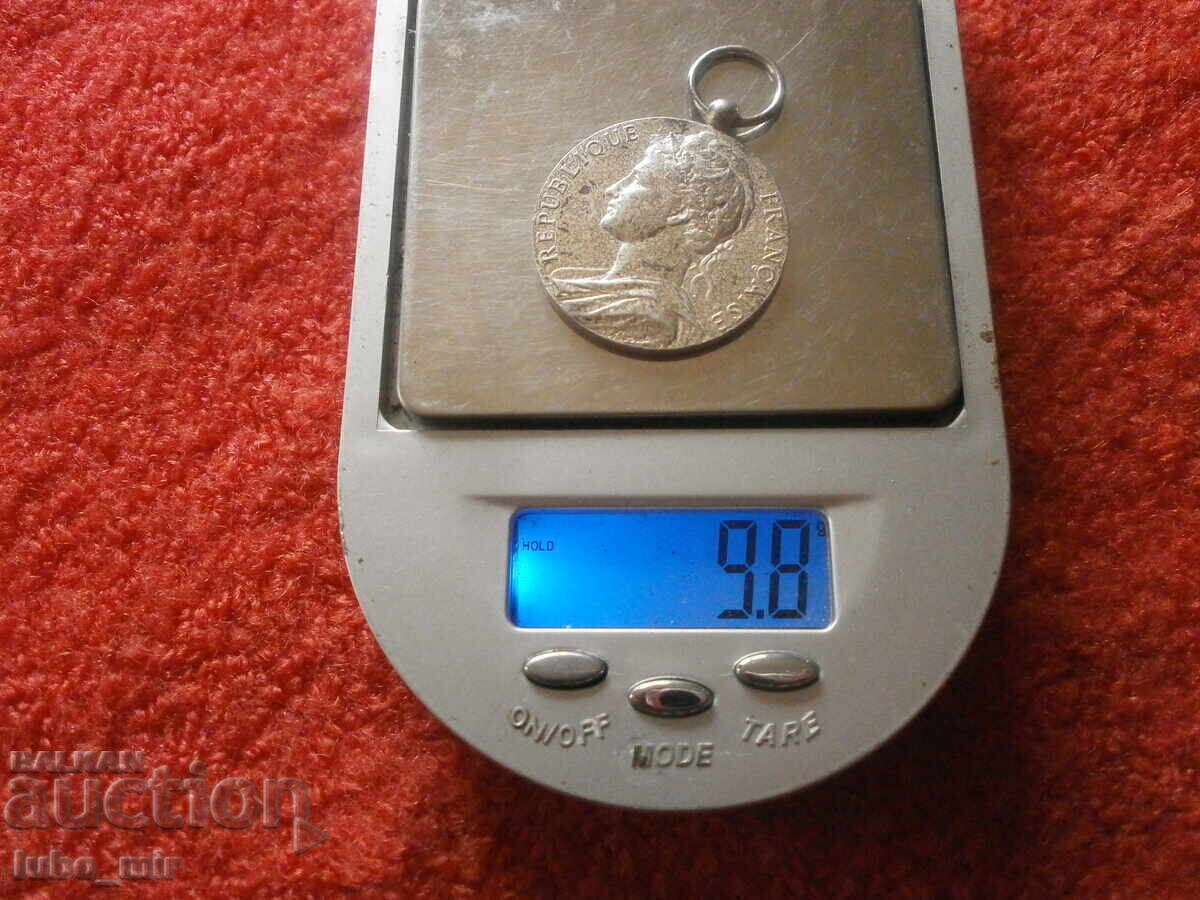 MEDALIE FRANCEZĂ VECHE - ARGINT - 7