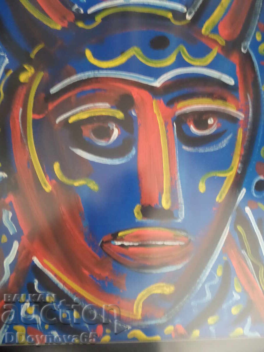 Licitație Iovo Iovchev "Kuker", ulei pe carton Licitație Iovo Iovchev "Kuker", ulei pe carton