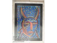 Yovo Yovchev "Kuker", oil paints, cardboard