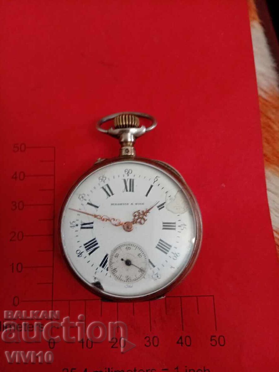 Старинен джобен часовник ,Франция, сребро Старинен джобен часовник ,Франция, сребро