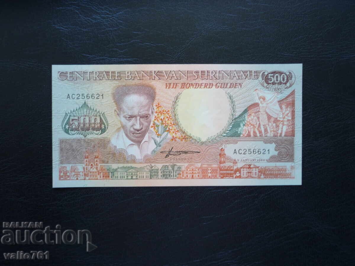 SURINAM 500 GULDENI 1988 NOUĂ UNC SURINAM 500 GULDENI 1988 NOUĂ UNC