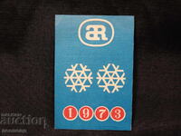 1973 POCKET CALENDAR ANTIBIOTIC RAZGRAD