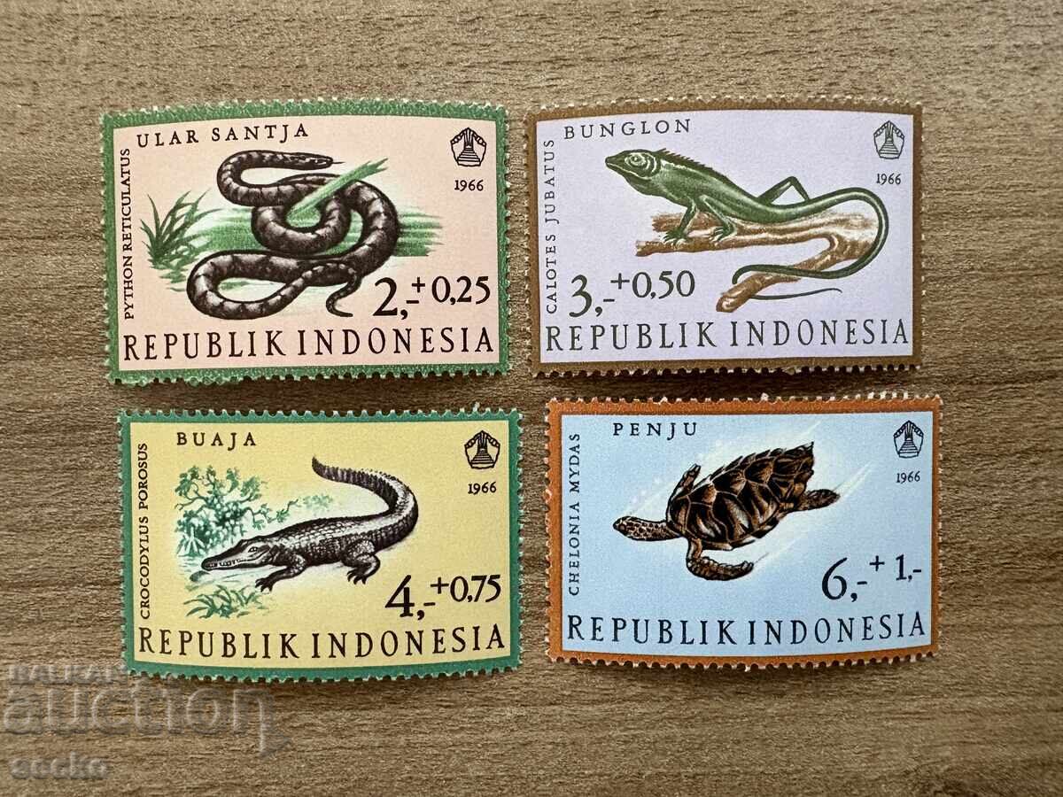 Indonesia - Reptiles (1966) MNH Indonesia - Reptiles (1966) MNH