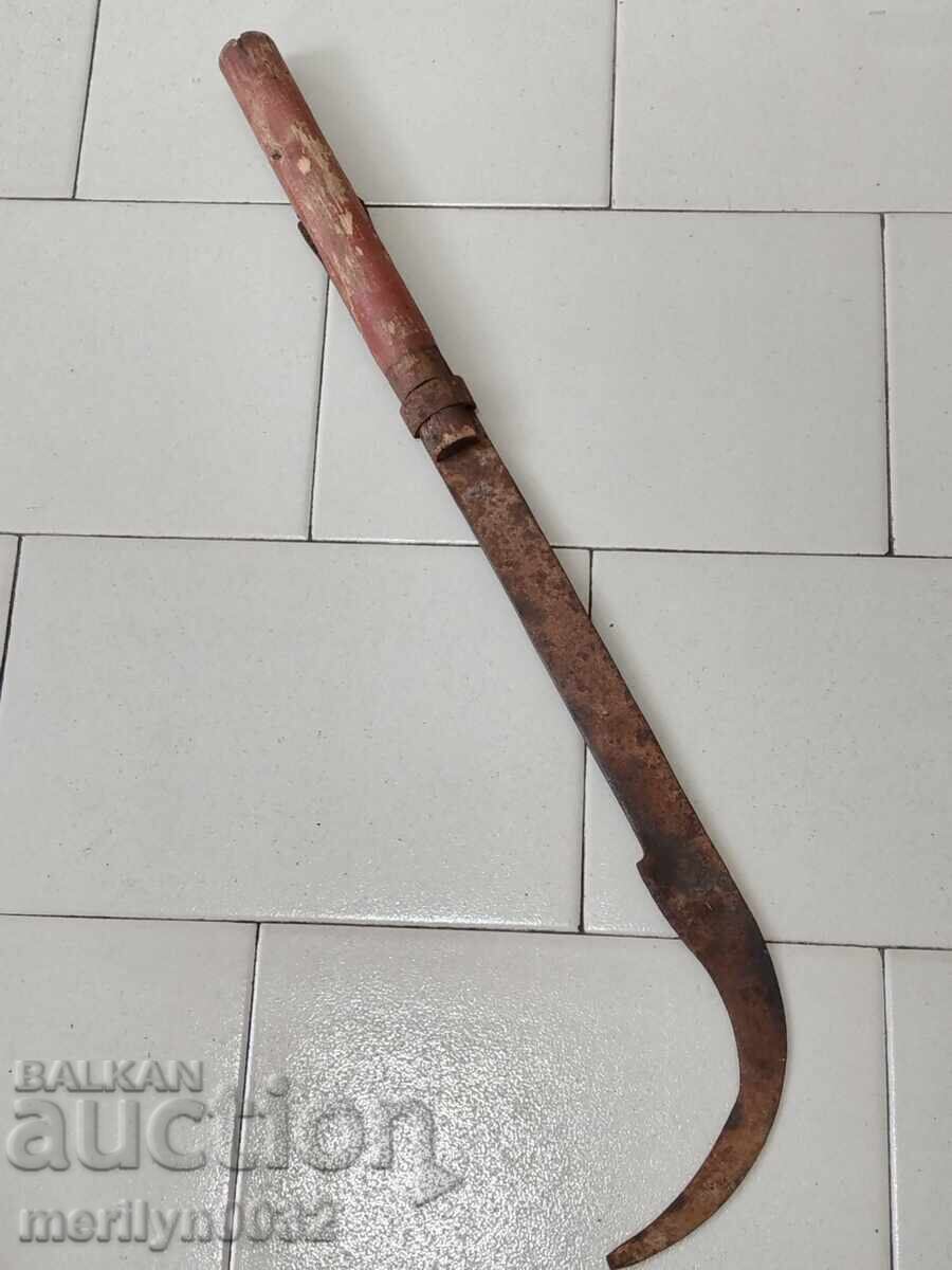 Old blade, tool, hand-forged scythe, cleaver, machete with price 73.00 BGN | € 37.32 Old blade, tool, hand-forged scythe, cleaver, machete with price 73.00 BGN | € 37.32