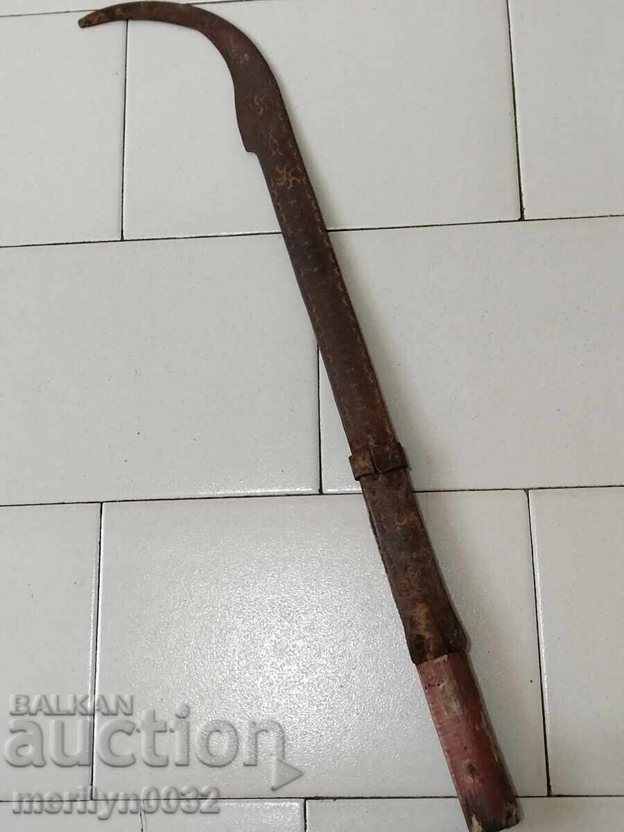 Old blade, tool, hand-forged scythe, cleaver, machete - 5 Old blade, tool, hand-forged scythe, cleaver, machete - 5