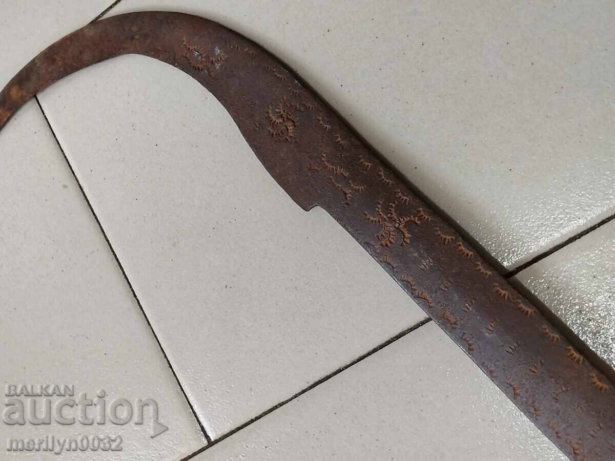 Old blade, tool, hand-forged scythe, cleaver, machete - 7 Old blade, tool, hand-forged scythe, cleaver, machete - 7