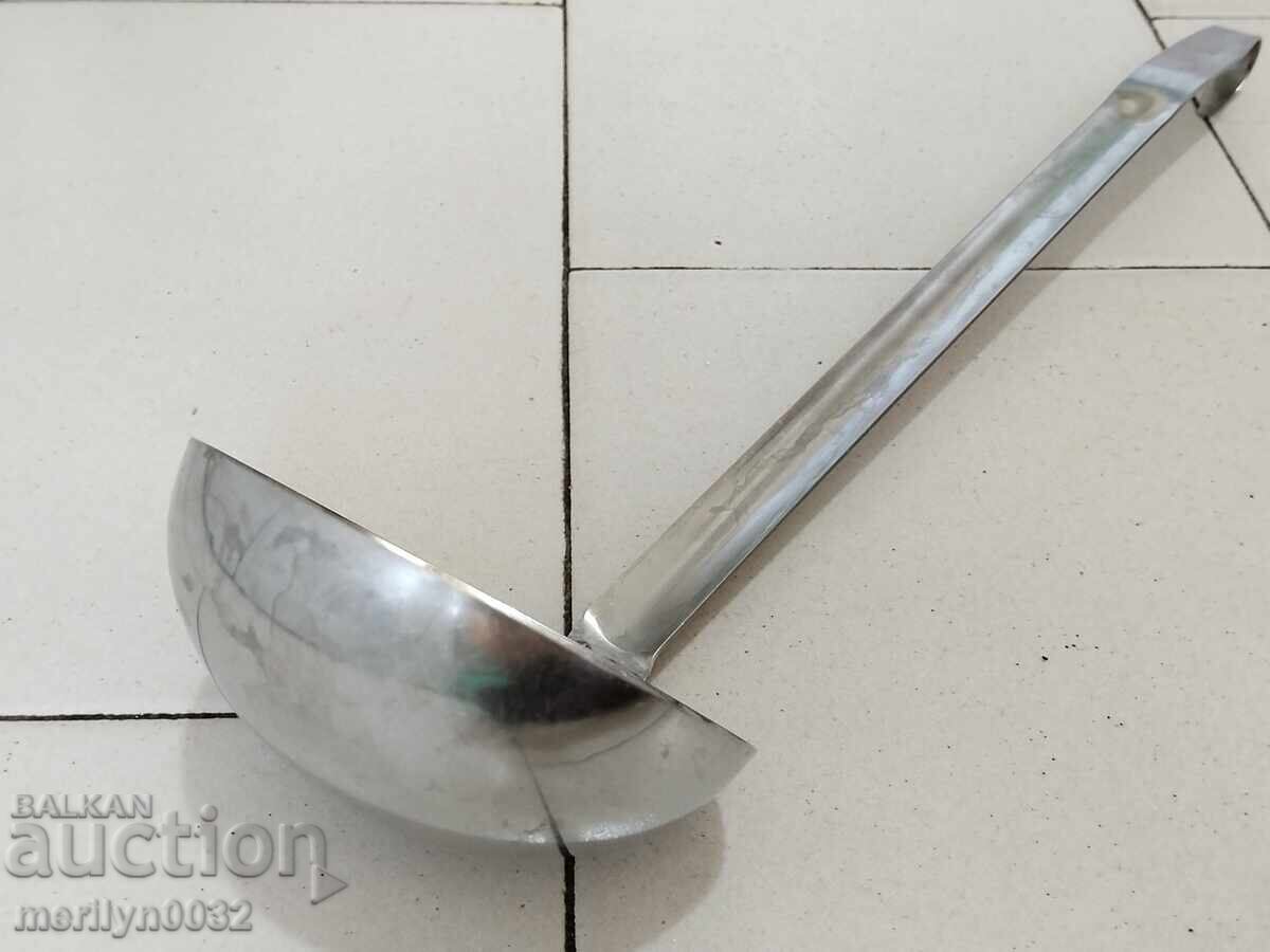 Auction Old stainless steel spoon, ladle early social, NRB Auction Old stainless steel spoon, ladle early social, NRB