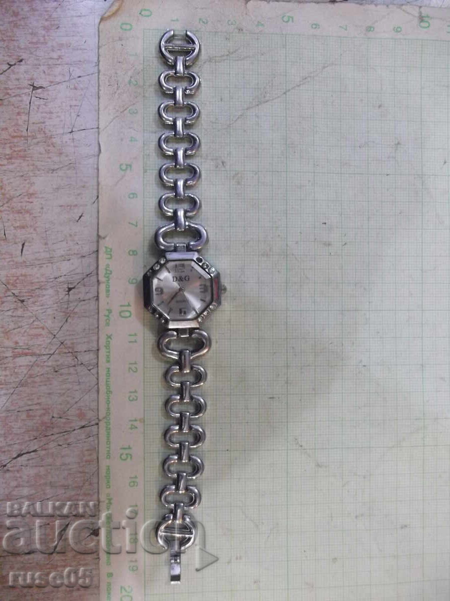 Ceas "D&G" de damă cu cuarț, funcțional Ceas "D&G" de damă cu cuarț, funcțional