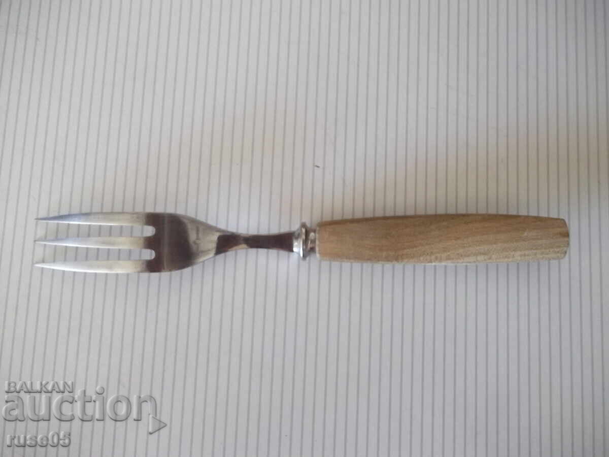 Auction Fork "ROSTFRI SWEDEN" with wooden handle Auction Fork "ROSTFRI SWEDEN" with wooden handle