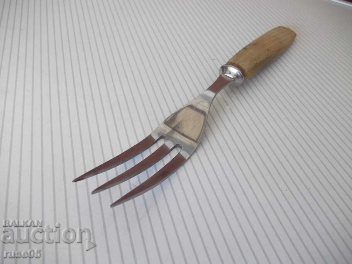 Fork "ROSTFRI SWEDEN" with wooden handle - 5 Fork "ROSTFRI SWEDEN" with wooden handle - 5