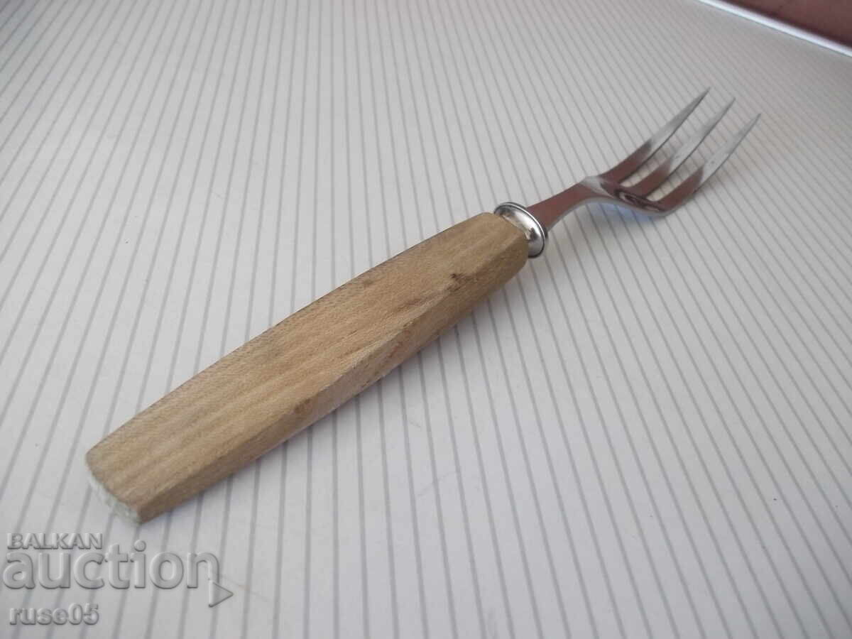 Fork "ROSTFRI SWEDEN" with wooden handle - 6 Fork "ROSTFRI SWEDEN" with wooden handle - 6