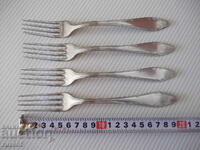 Lot de 4 furculițe de la "Fabrica - P.Denev-Gabrovo"