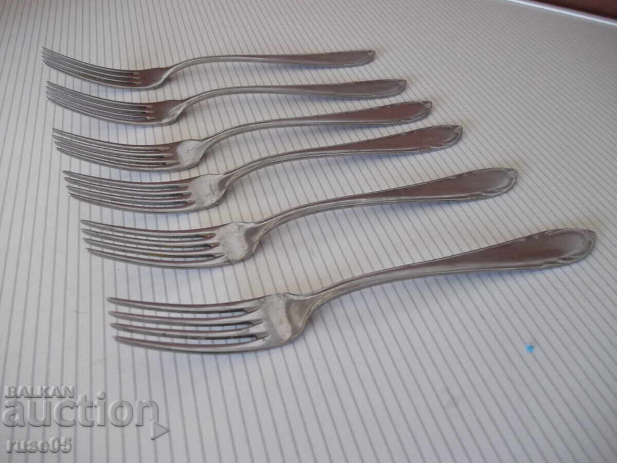 Lot of 6 forks "ABS-ROSTFREI" with price 15.00 BGN | € 7.67