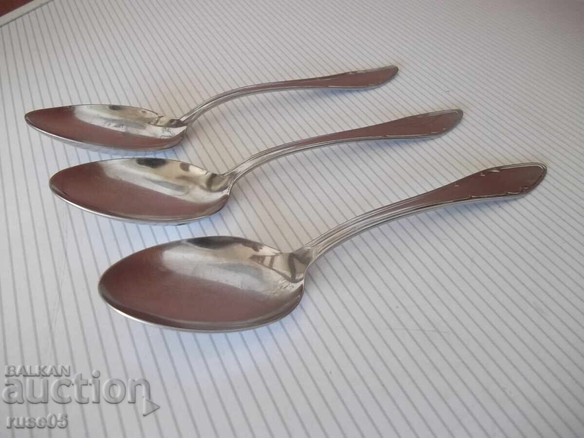 Лот от 3 бр. лъжици от "Завод - П.Денев-Габрово" с цена 6.00 лв. | € 3.07